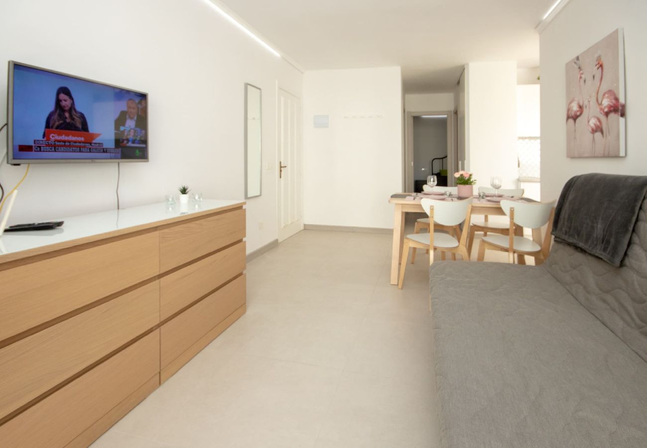 Apartamento en Mijas Costa - Apartamento con jardín Rocas del Mar, Riviera del Sol