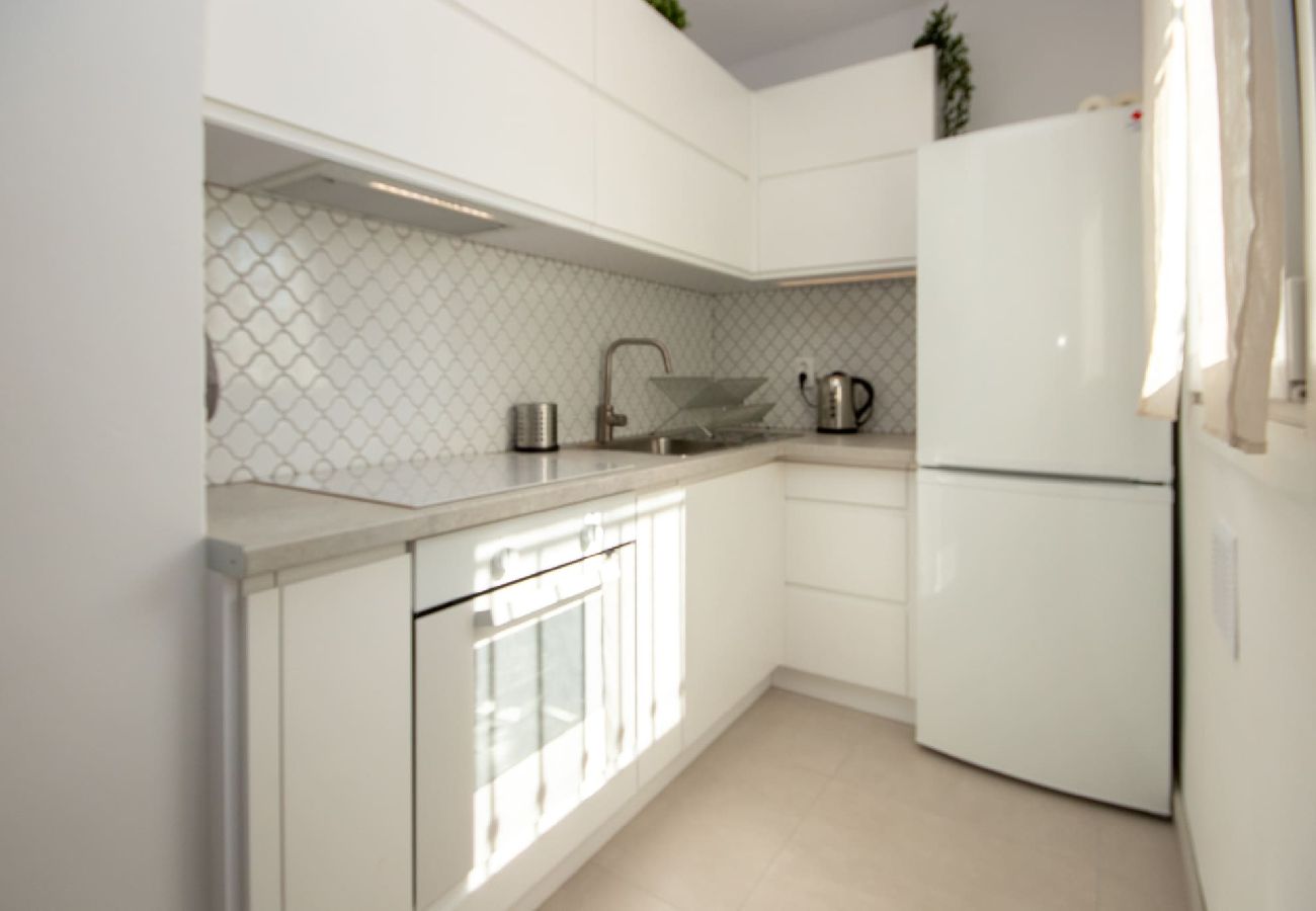 Apartamento en Mijas Costa - Apartamento con jardín Rocas del Mar, Riviera del Sol