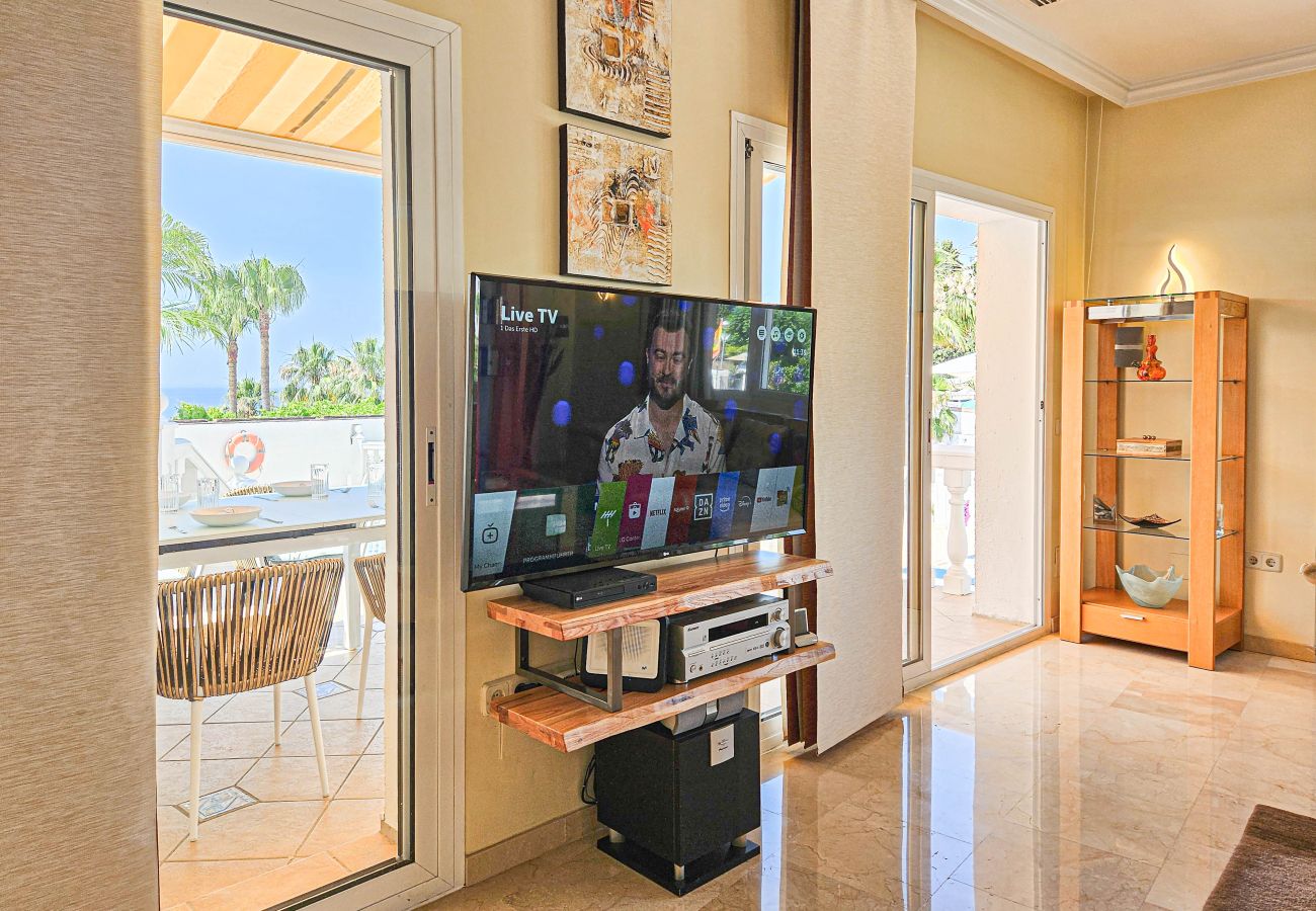 Villa en Mijas Costa - Villa de 3 dormitorios con vistas al mar y piscina privada