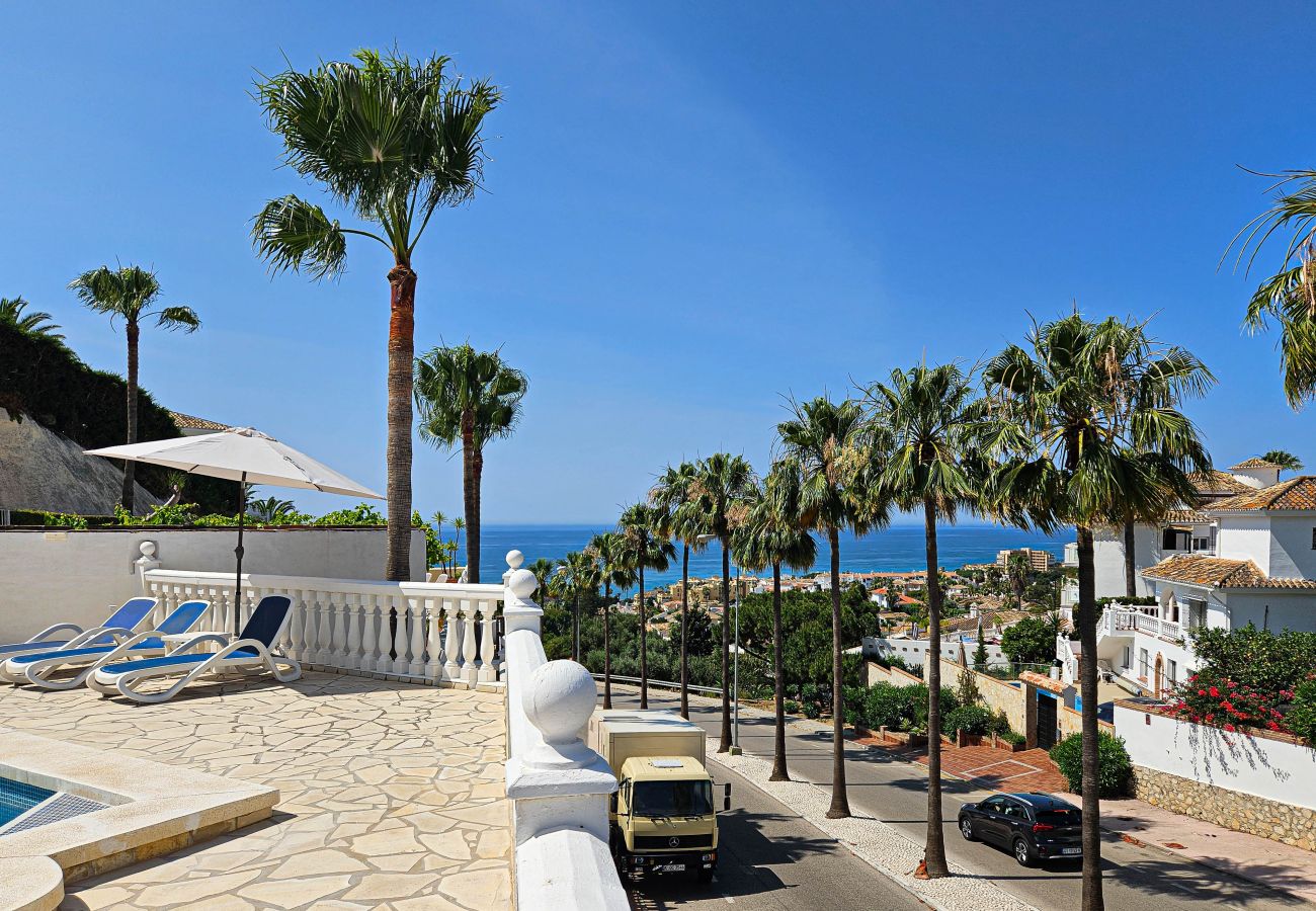 Villa en Mijas Costa - Villa de 3 dormitorios con vistas al mar y piscina privada