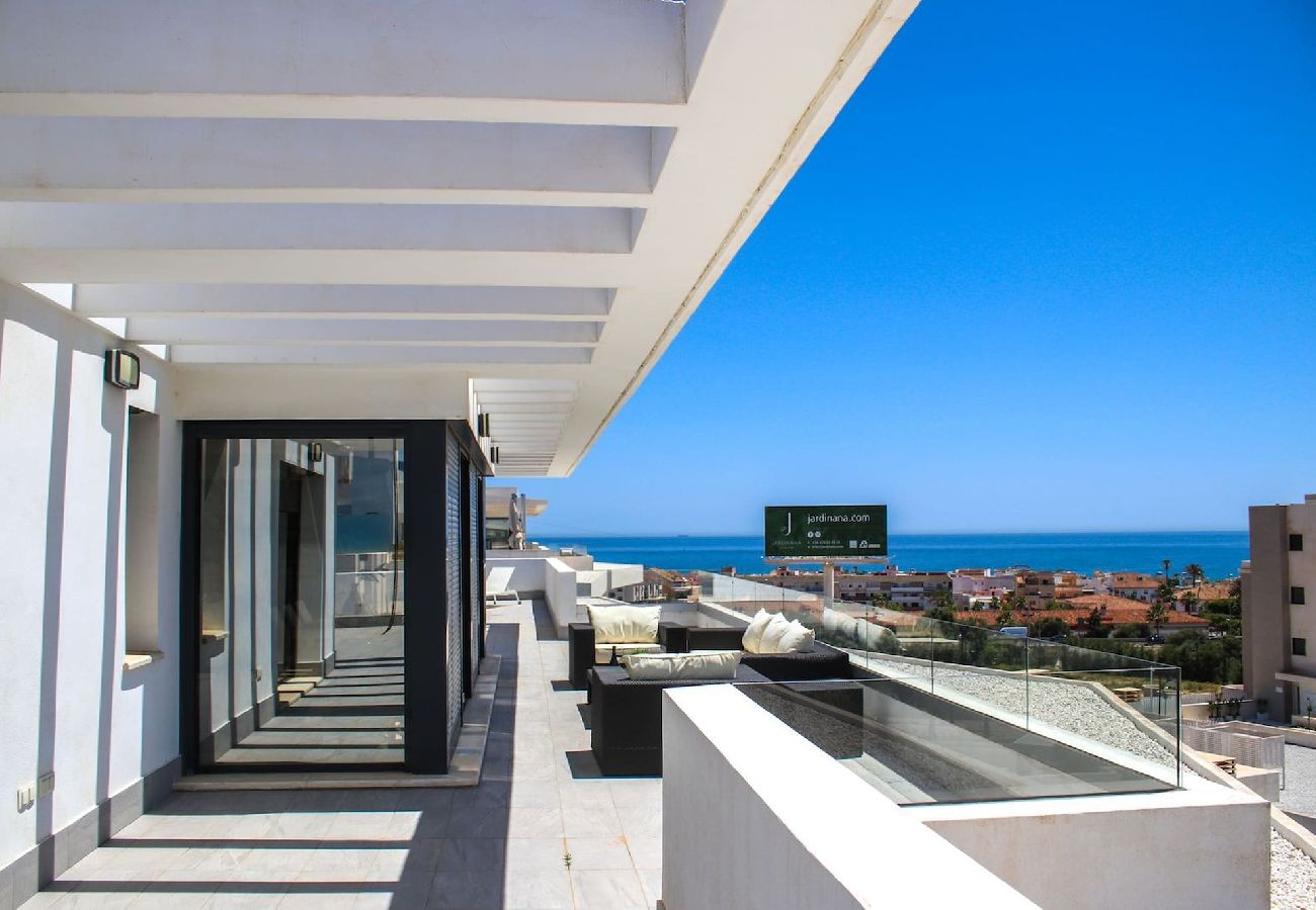 Apartment in Mijas Costa - Penthouse with private hot tub and plunge pool 